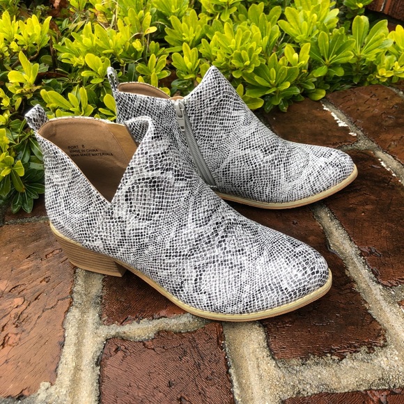 Corkys Shoes - Boutique by Corkys snakeskin booties size 8